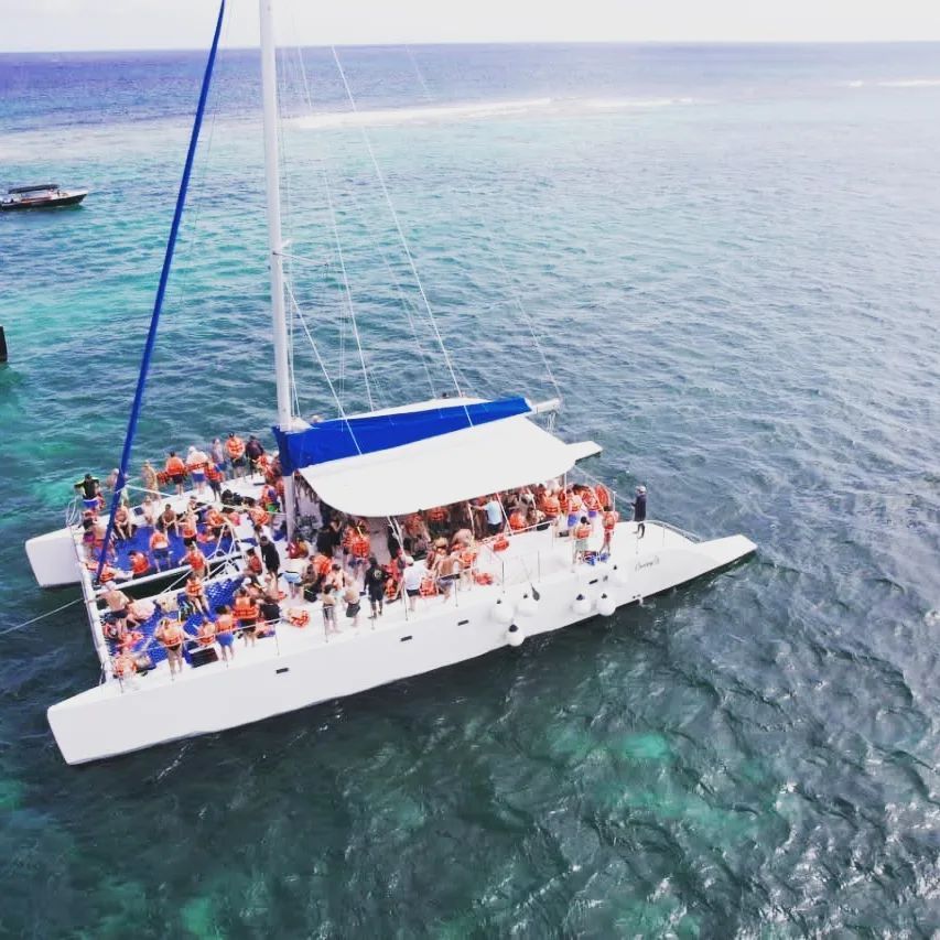 Take a catamaran excursion in your destination 