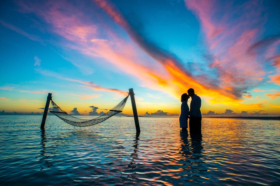 Couple in Maldives