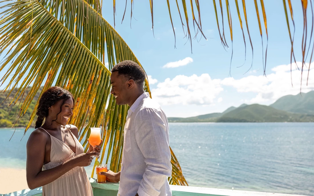Honeymoon couple in St Kitts & Nevis